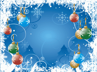 Free Christmas Blue Background Gif