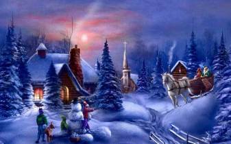 Winter Christmas Hd Background