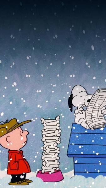 Cartoon, Snoopy, Christmas, image, Phone, Wallpaper