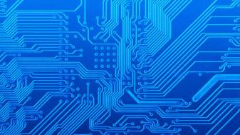 Blue Circuit board Wallpapers