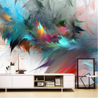 Cool Colorful Feather Wallpaper, Abstract Feather