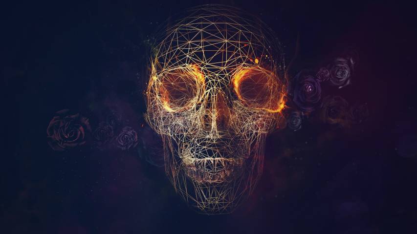 Cool Skull Geometric hd Picture Backgrounds