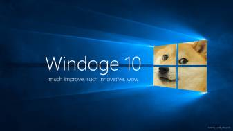 Windows 10 Doge meme 1080p Backgrounds