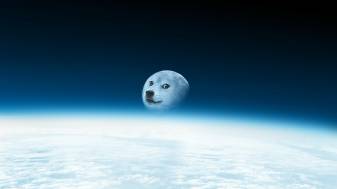 Doge moon meme image Wallpapers