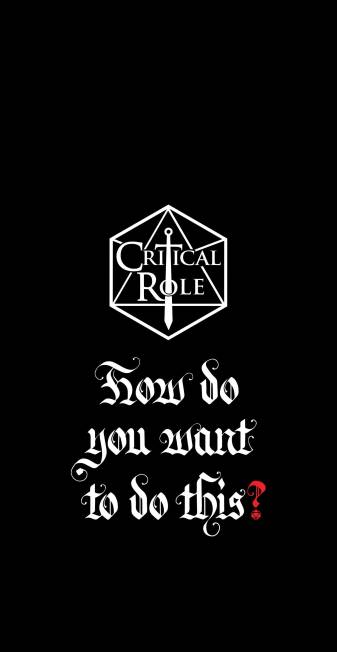 Black Aesthetic Critical Role iPhone Background Wallpapers