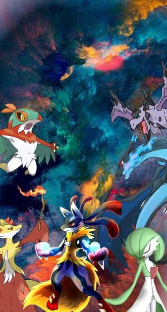 Pastel Art Pokemon Backgrounds free Phone