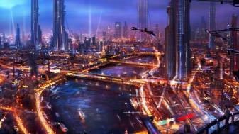 City, Night, Cityspace, 1080p, CyberPunk Backgrounds
