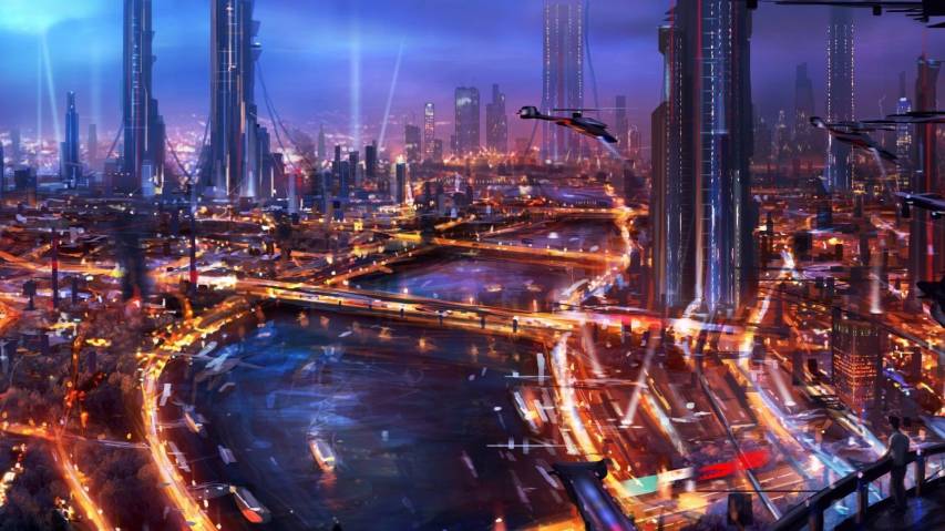 City, Night, Cityspace, 1080p, CyberPunk Backgrounds