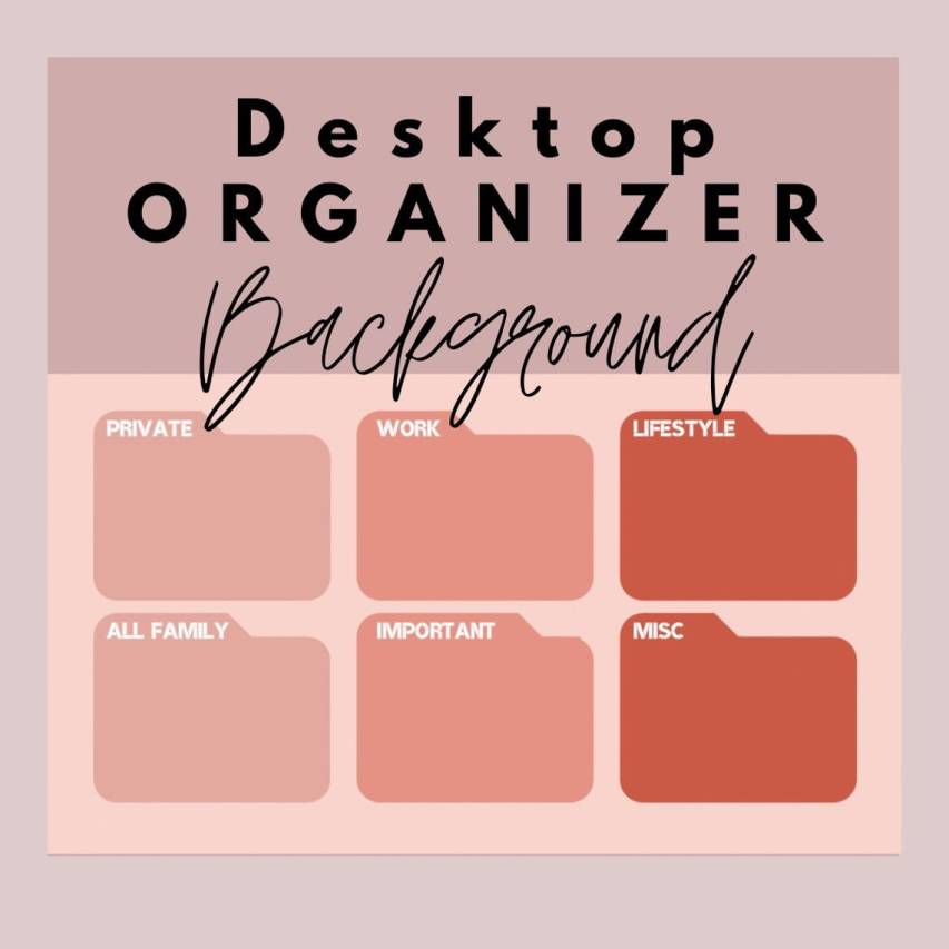 Cool Desktop Organizer Pink Aesthetic Wallpapers