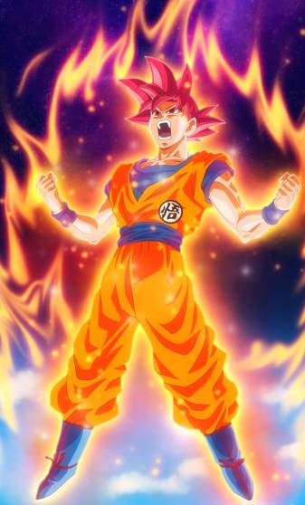 Fire Dragon Ball z iPhone hd Backgrounds