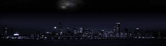 Night City Landscape 4k hd Wallpaper Dual Screen