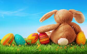 High Easter Toy Rabbit Wallpaper
