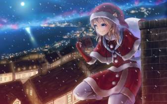 Christmas, Girl, Epic Anime Wallpaper