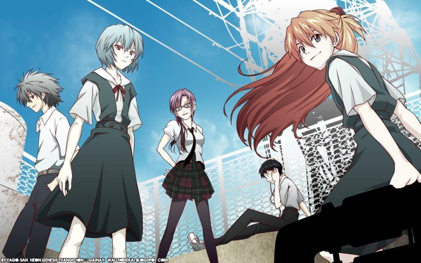 Anime School Neon Genesis Evangelion Wallpaper