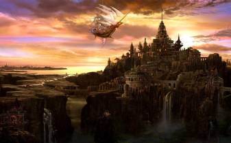 Fantasy City Art hd Picture Backgrounds