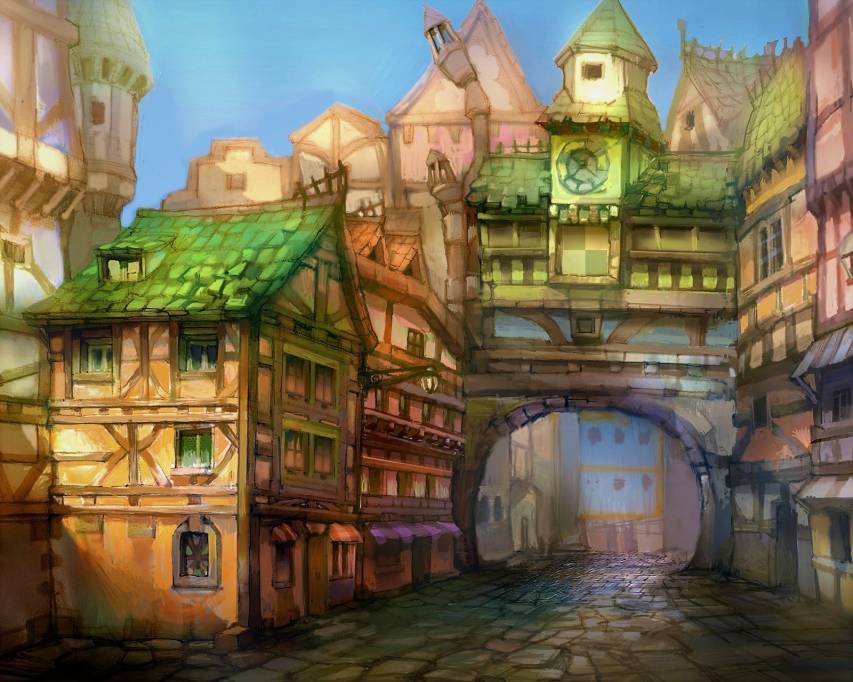 Fantasy City Landscape Wallpapers
