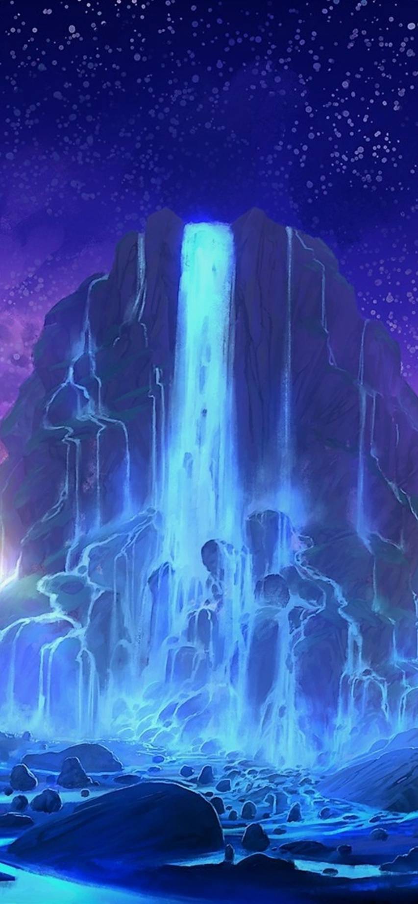 Best free Fantasy Waterfall Wallpaper iPhone