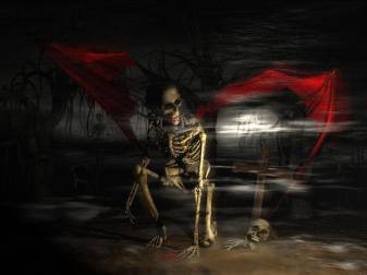 Black and Red Horror Skull Backgrounds for Desktop