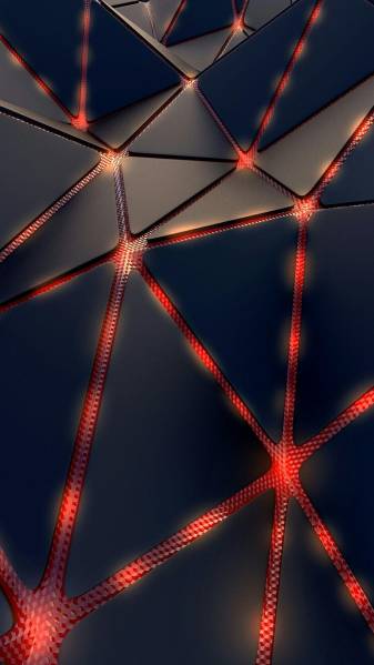 Geometric Abstract Red and Black iPhone Pictures