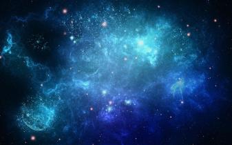 Awesome Blue Galaxy Background for desktop
