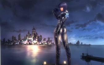 Dark Ghost in the Shell Beautiful Background