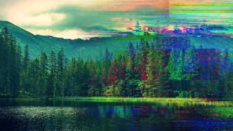 Glitch Nature Art Wallpapers and Background