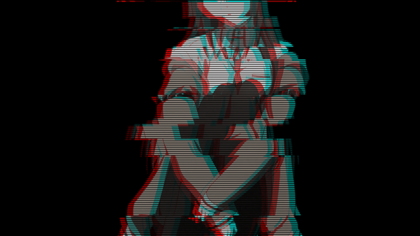Cool Aesthetic Anime Glitch 1080p Wallpapers