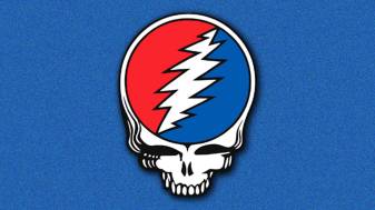 Blue and Red Grateful Dead Wallpaper