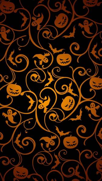 Halloween Texture Design Wallpaper for iPhone