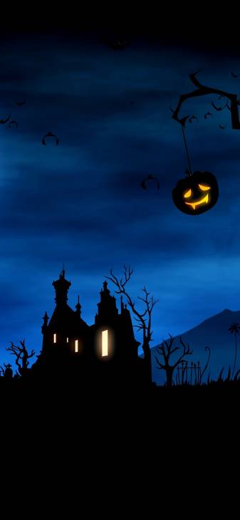Anime Halloween iPhone Wallpaper image
