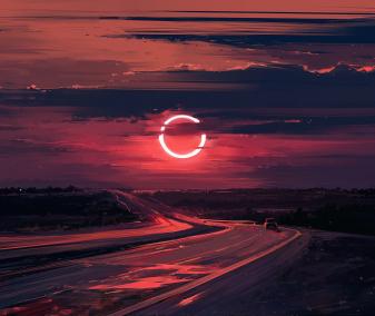 Amazing Eclips Hd Background