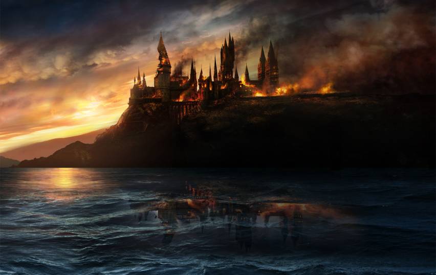 Sunset Scenery, Hogwarts Backgrounds