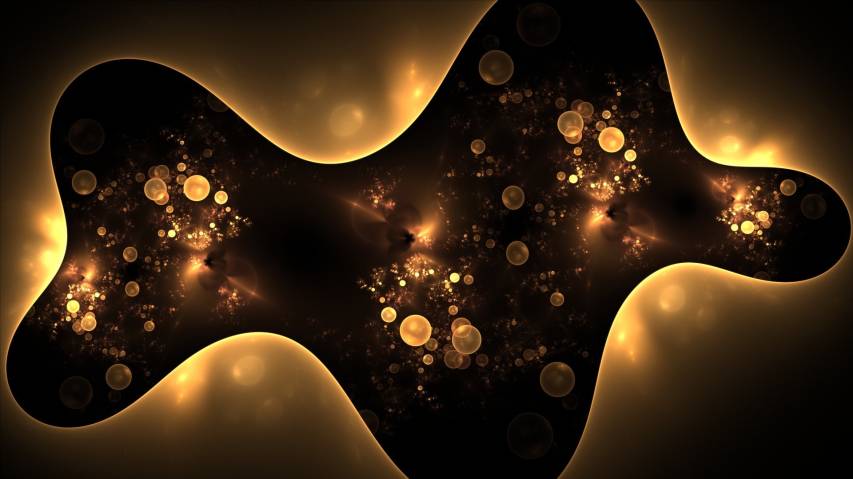 1920x1080 Golden Abstract Hp Wallpapers