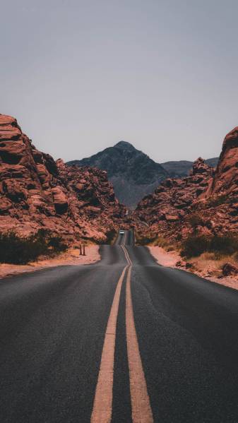 Road Scenery ios 9 Wallpapers