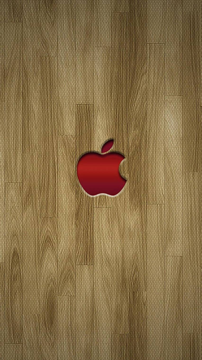 Wood Apple iPhone 6 hd image Backgrounds
