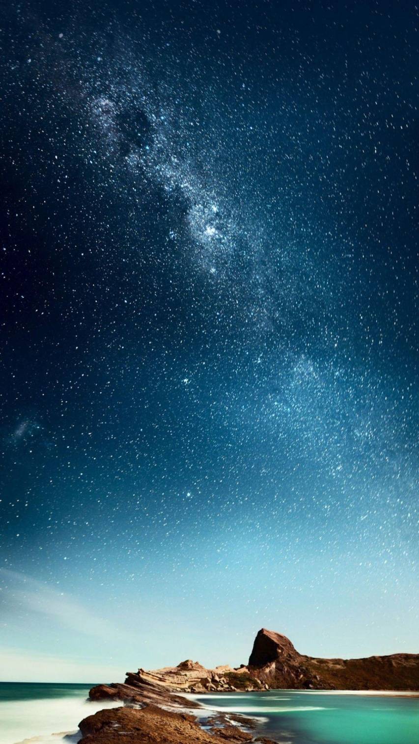 Night Sky Landscape iPhone 7 Picture Wallpapers