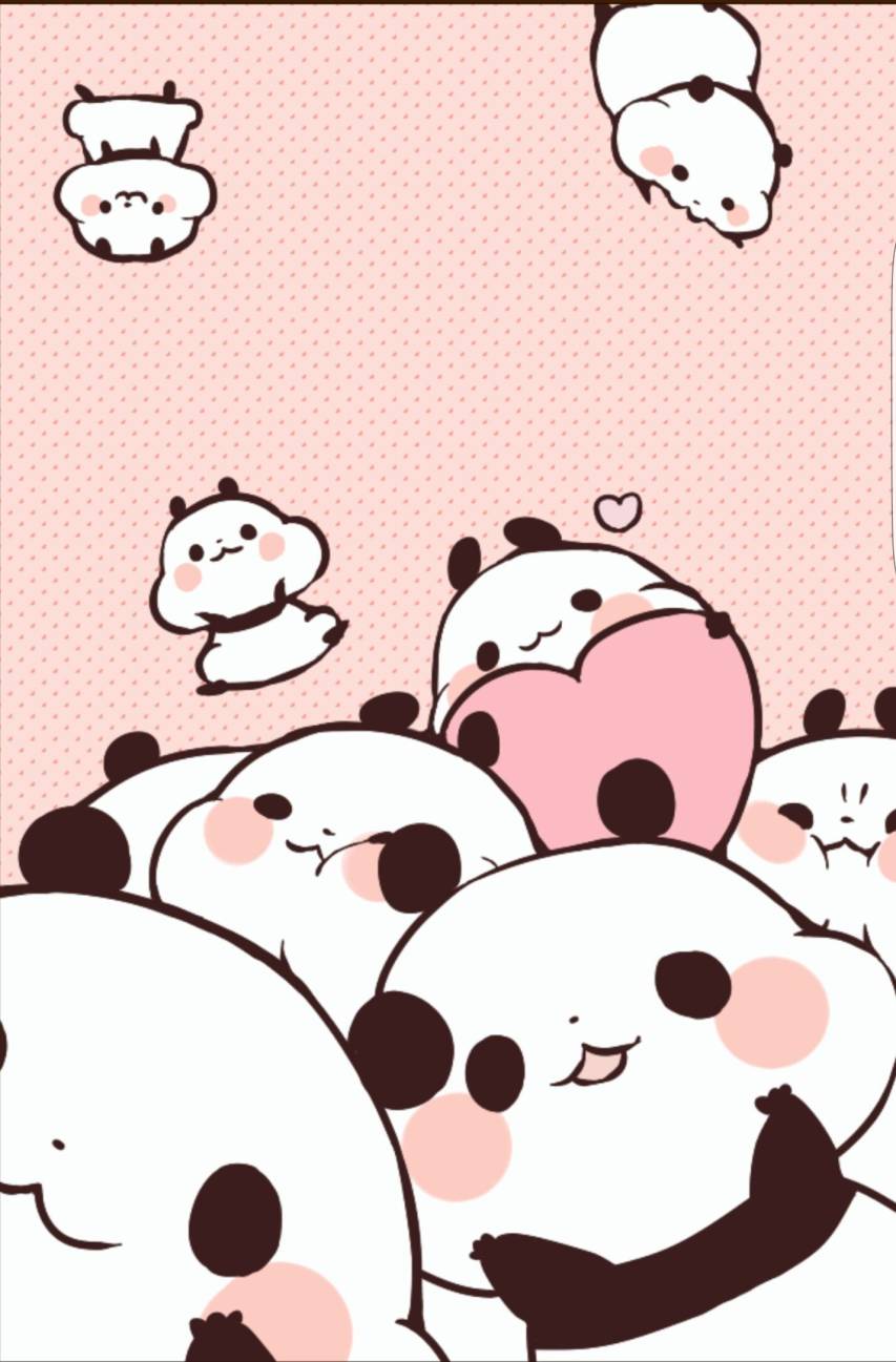 Free Panda Kawaii Phone Wallpaper pic