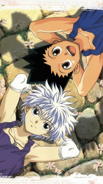 Free Wallpapers of gon and Killua image for iPhone