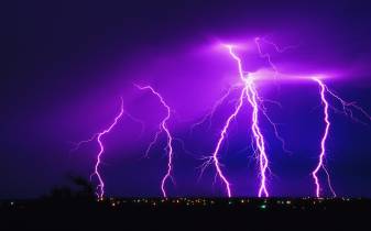 Lightning Storm Scenery Wallpapers for Computer