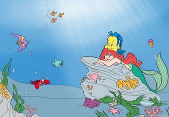 Little Mermaid Cartoon Backgrounds image