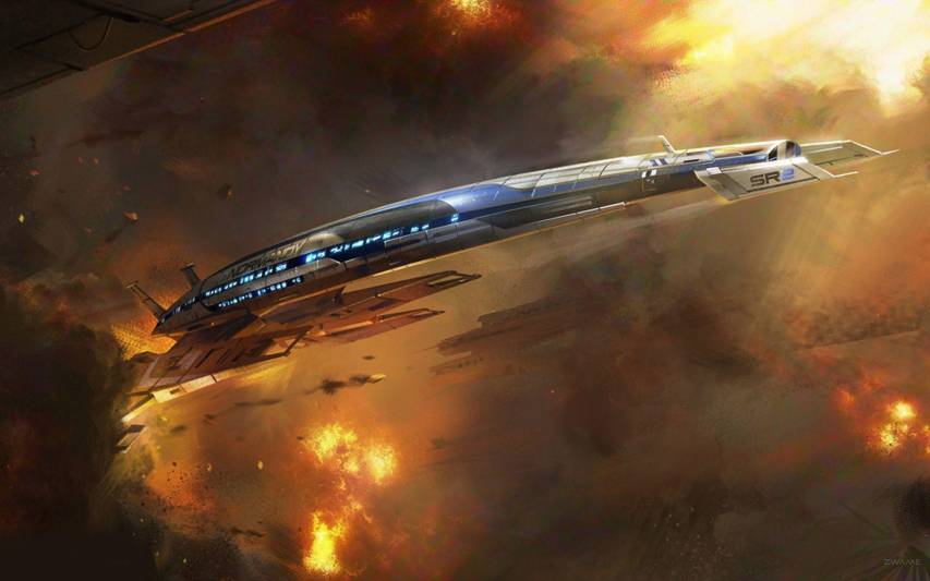 Sci fi Mass Effect Background Wallpaper