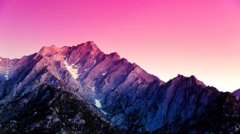 Pink Aesthetic Mountain 4k hd Backgrounds