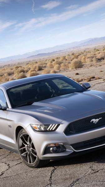 Gray Ford Mustang iPhone Wallpapers free