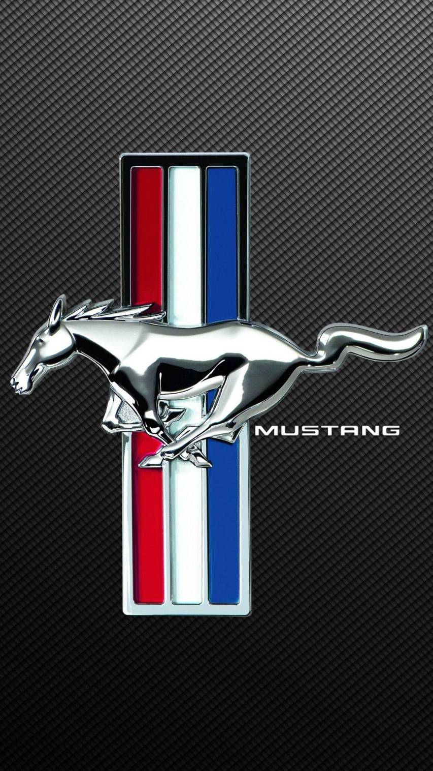 Dark Background Mustang logo iPhone Wallpapers