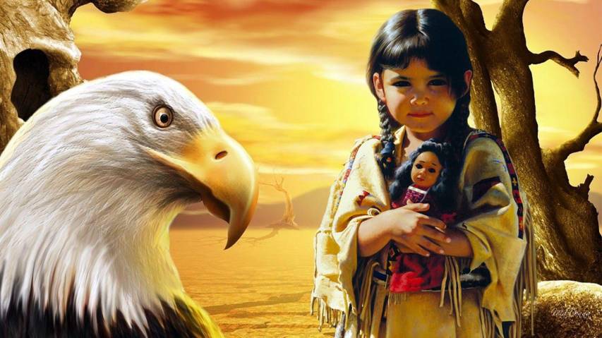 Eagle, Baby, Native American 1080p Wallpapers