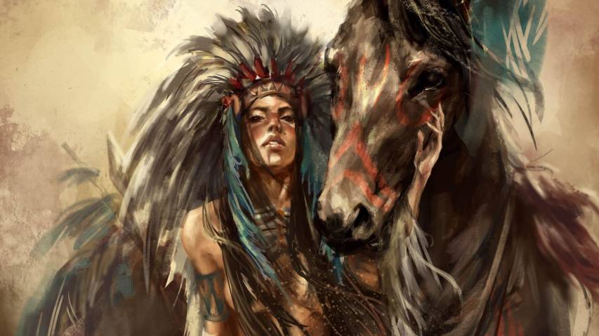 Painting, Art Native American Backgrounds