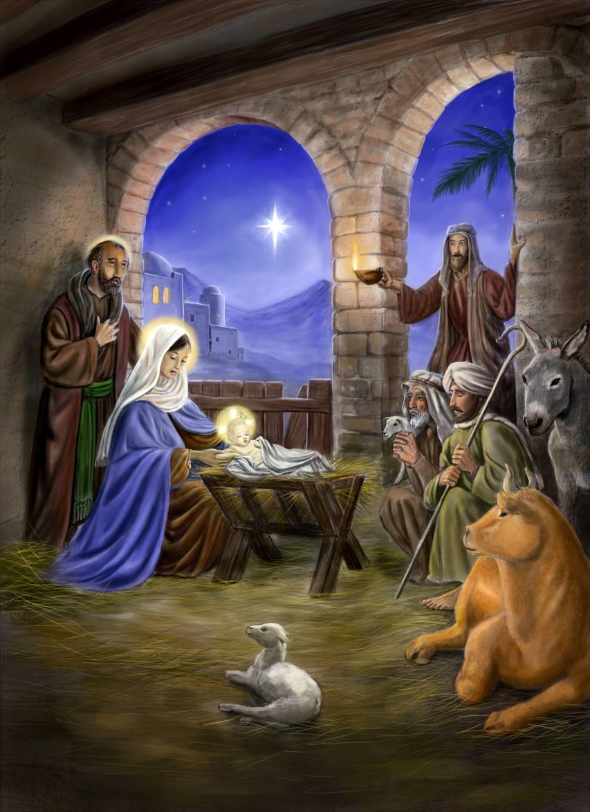 Nativity Scene Phone free Wallpapers