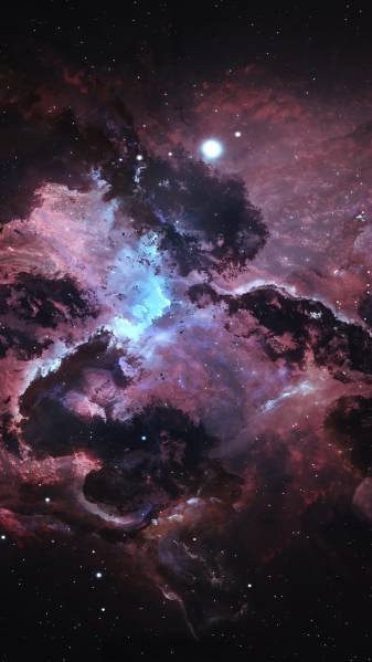 Awesome Dark Nebula iPhone 9 image