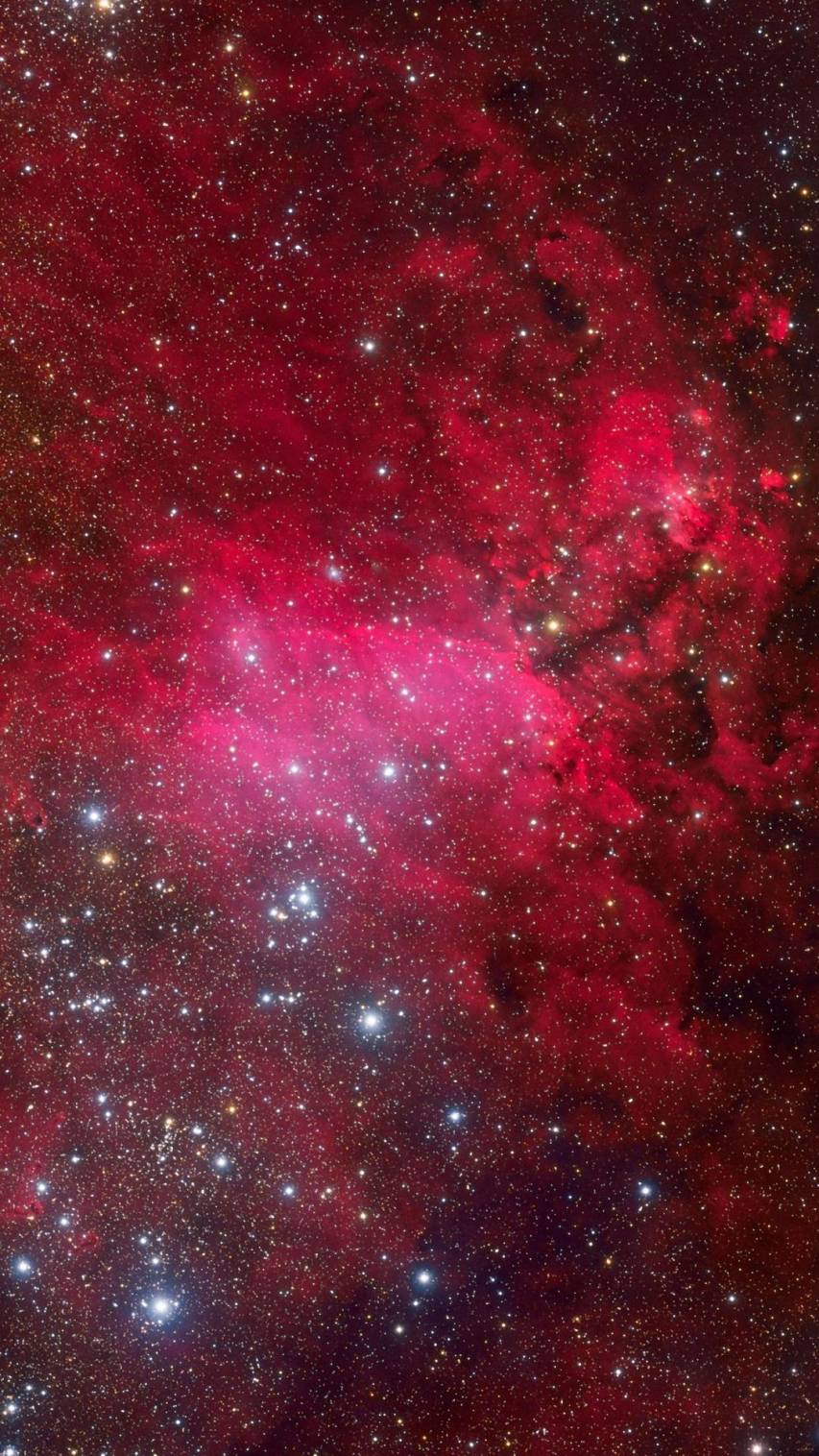Galaxy, Red Nebula iPhone 8 hd Wallpapers