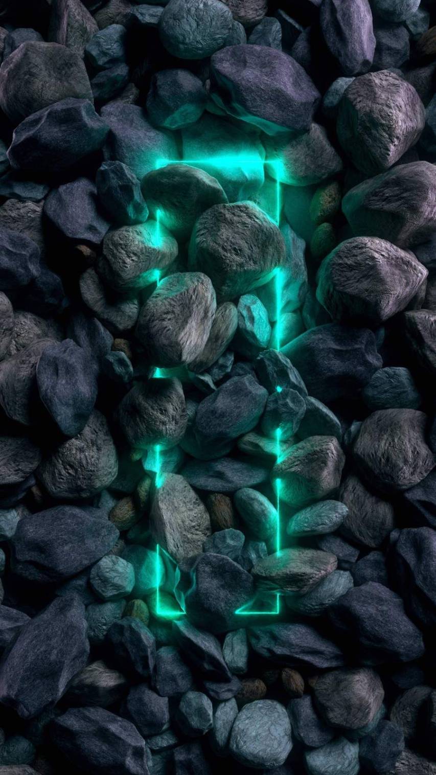 Amazing Neon Stone Wallpaper images for iPhone